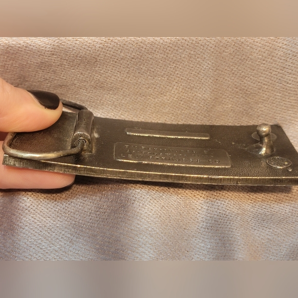 Vtg 1975 Levi Strauss & Co. Bergamot Brass Works Belt Buckle. Made In USA - Picture 5 of 8